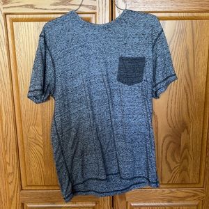 Grey/Black Pocket Tee